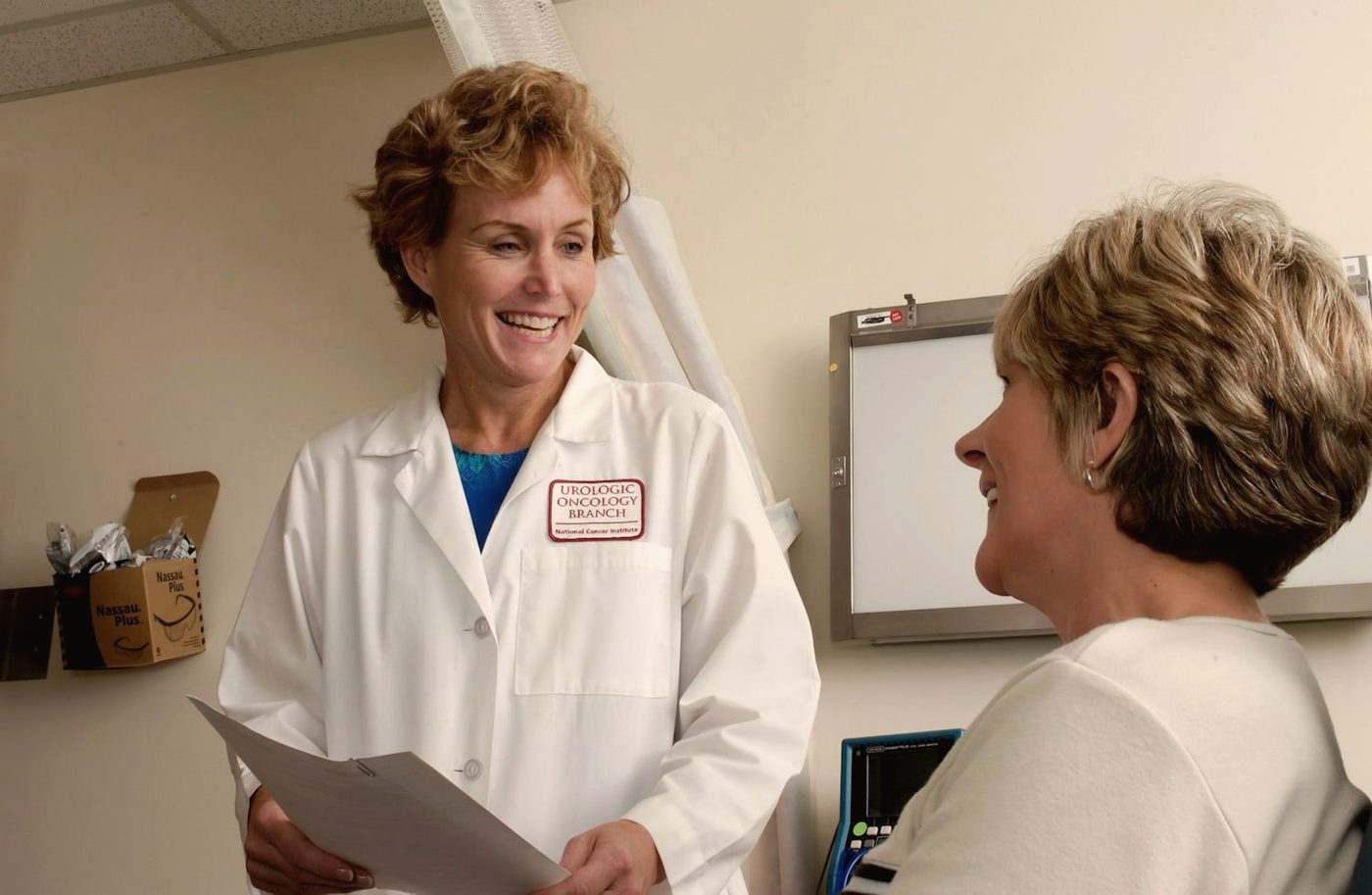 A registered nurse discussing concerns with a client during a consultation in Richmond